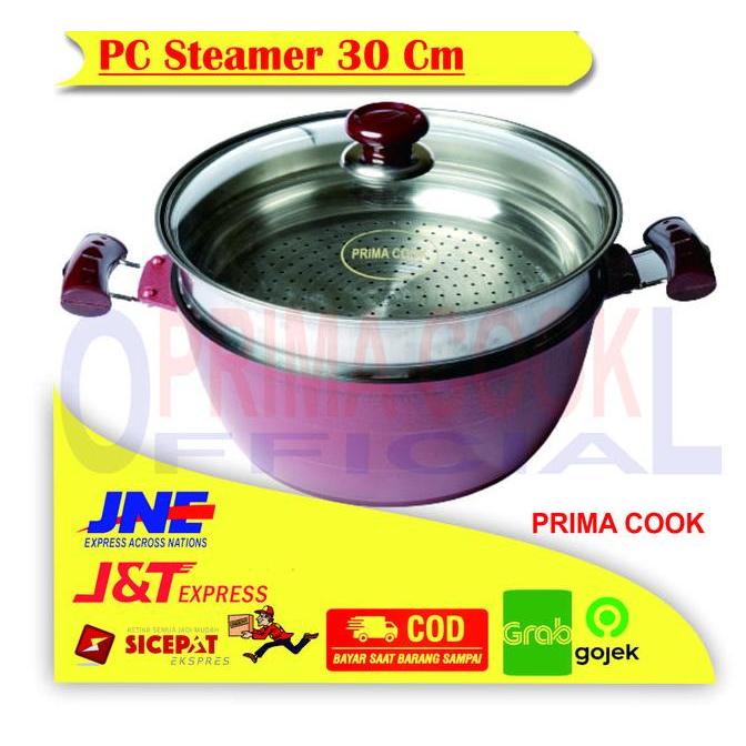 PRIMA COOK - Steamer 30 Cm - Marble Coating Plus Sarangan