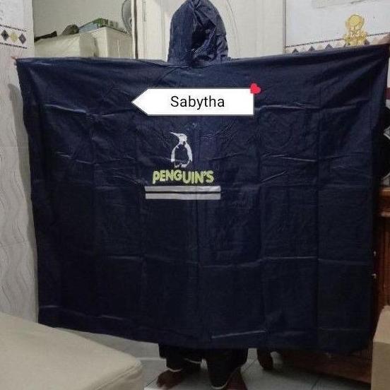 WN945 Jas Hujan Kelelawar PENGUIN Ponco Big Top PENGUIN'S - Parasut Nylon XXL PINGUIN - Jaket Celana