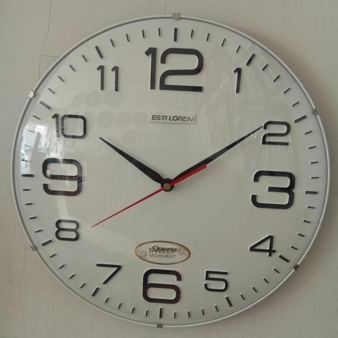 Jam dinding esti loren kaca cembung