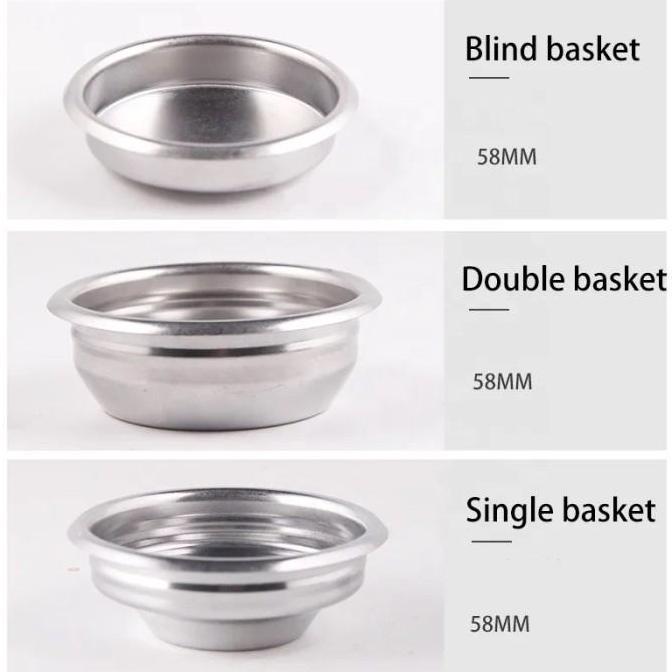 Portafilter basket single 58 mm non pressurized single basket 58 mm