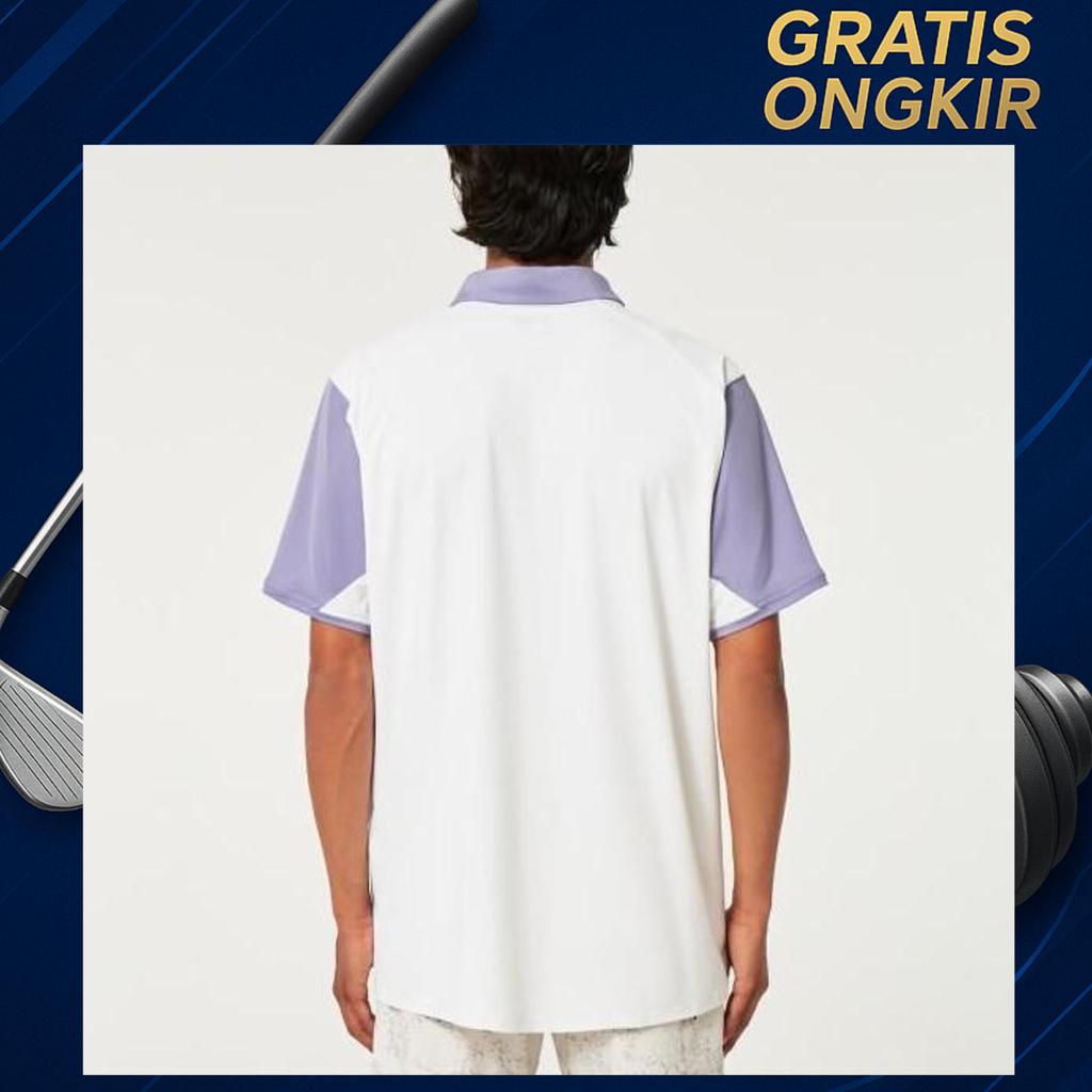 Okly Bonded Golf Polo Shirt Lilac Original - Kaos Golf Pria Branded