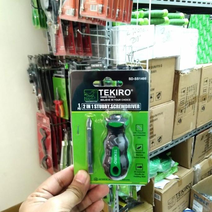 Obeng Bolak Balik Pendek TEKIRO - Obeng Cebol TEKIRO Bolak Balik tekiro original