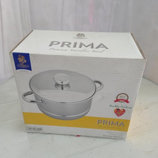 dandang bima stainless 24 cm panci kukus kukusan steamer