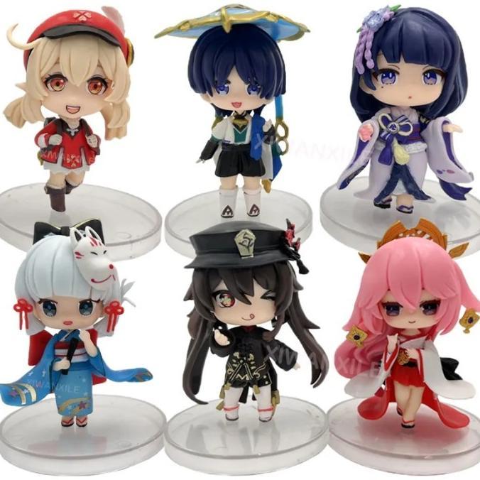 Gavanazz - Action Figure Genshin Impact Klee Raiden Shogun Yae Miko Ayaka Hu Tao