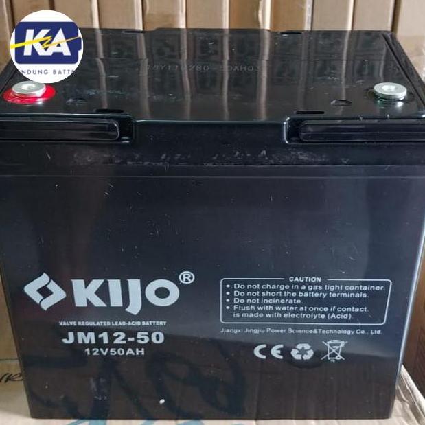 TERMURAH - Aki kering battery baterai vrla MF kijo 12v 12 v 50ah 50 ah