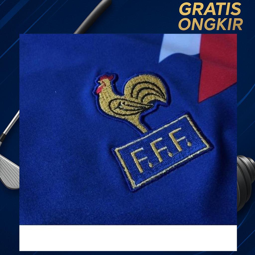 Jersey Sepak Bola France 89/89 Retro Jersey / Retro Jersey France 1989