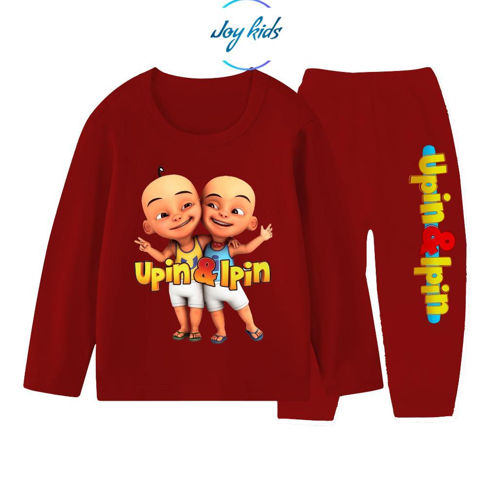 Joy Kids Upin Ipin Setelan Piyama Anak Lengan Panjang Usia 1-10 Tahun