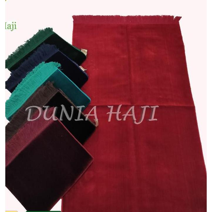 msv_klanggen - sajadah bulu polos tebal 70x110cm tanpa motif turki oleh-oleh haji umroh