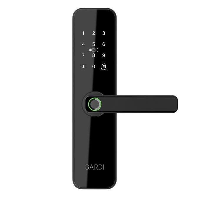 BARDI Smart Doorlock Z01 Handle Pintu Otomatis dengan Fingerprint, Pin Password, dan Kartu RFID