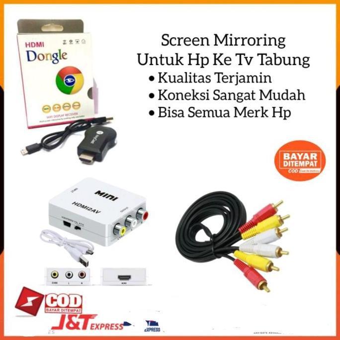 Dongle Anycast HDMI Display Reciever TV Ezcast - Paket Anycast Mirroring untuk tv tabung