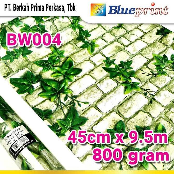 Promo Wallpaper Sticker Vinyl Dinding Blueprint 45Cm X 9,5M Varian Bw002-011 Cod