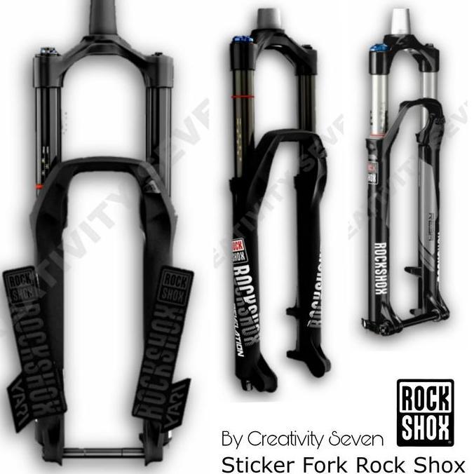 Sticker Fork Sepeda - Sticker fork sepeda mtb model rockshox - Sticker Aksesoris sepeda MTB - Sticke