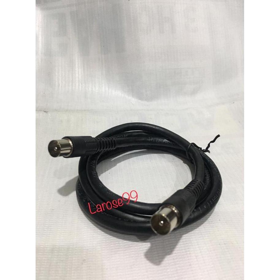 Colokan Antena Dari TV Ke Tembok Kabel 1 Meter Kabel Antena Extention