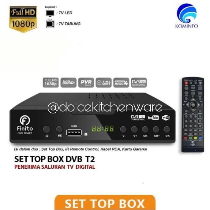 Set Top Box TV Digital Finito DVB T2 Analog to Digital