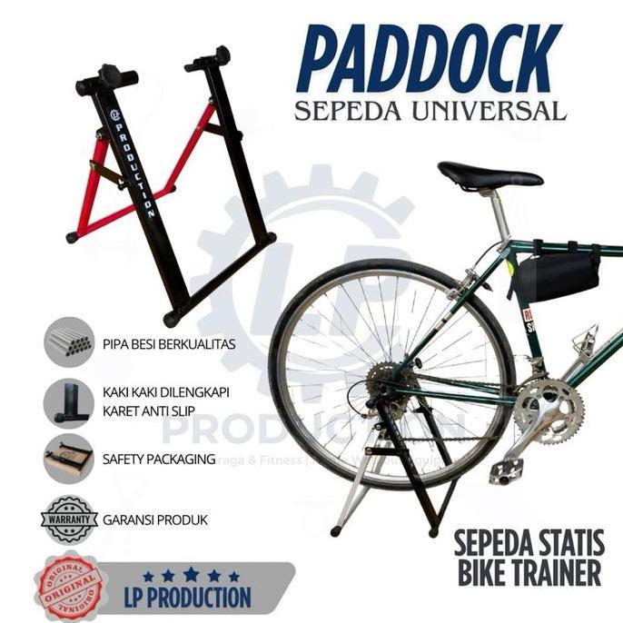 Stand Paddock Sepeda Statis Bike Trainer Fixie Roadbike MTB Seli UNIVERSAL Outdoor