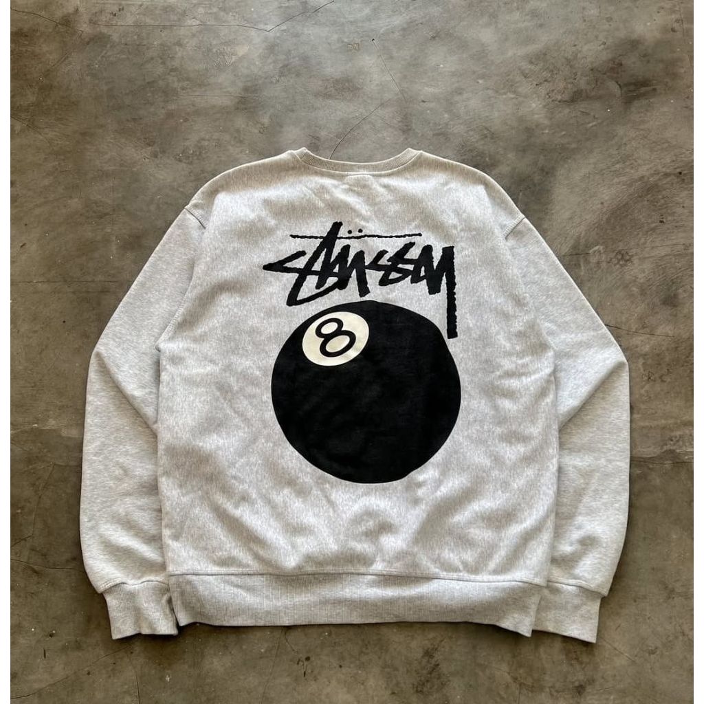 STUSSY Crewneck STUSSY pria Abu Misty Sweater STUSSY Unisex full tag