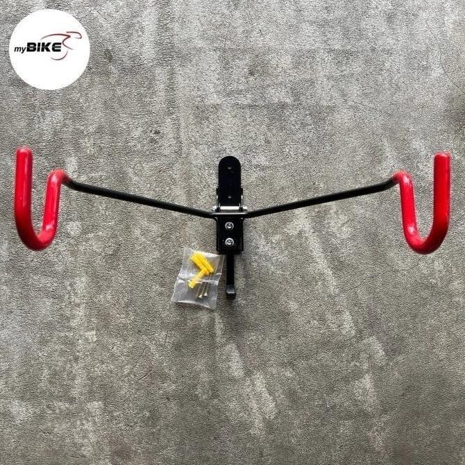 Bike Wall Hanger Polygon Gantungan Sepeda dinding Premium MTB Road bike STAND WALL HANGER SD03 - Bla