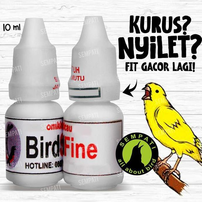 SEMPATI Bird Fine Obat Burung Sakit Kurus Untuk Burung Lovebird Kenari Murai Kacer Jadi Gacor