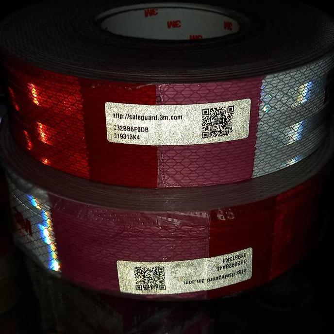 (original) 3m sticker reflektor- stiker safety diamond grade 3m 983 Terlaris