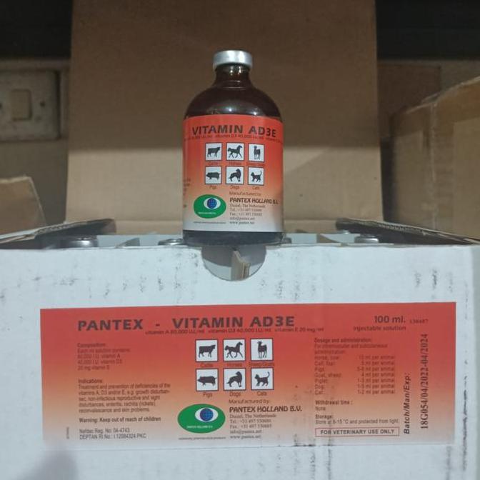 Vitamin AD3E 100 ml vitamin kualitas Pantex Holland [terbaik]