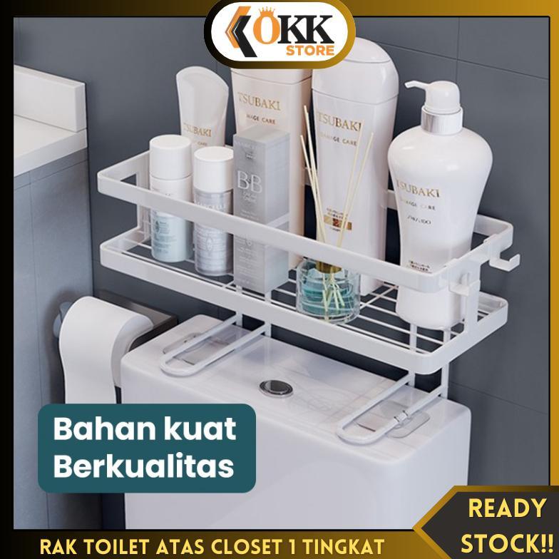 bloodiburs - okk rak kamar mandi tempel tanpa bor rak toilet tempat sabun shampoo anti karat