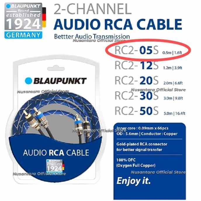 Kabel RCA Blaupunkt Original RCA Cable 0.5m Terlaris