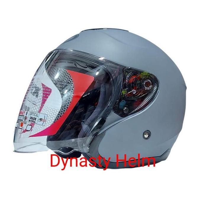 KYT KYOTO SOLID MATT GORILLA GREY Terlaris