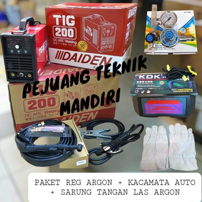 Terjangkau Mesin Las Argon Daiden Tig 200 Pulse / Trafo Las Argon Daiden Tigi 200