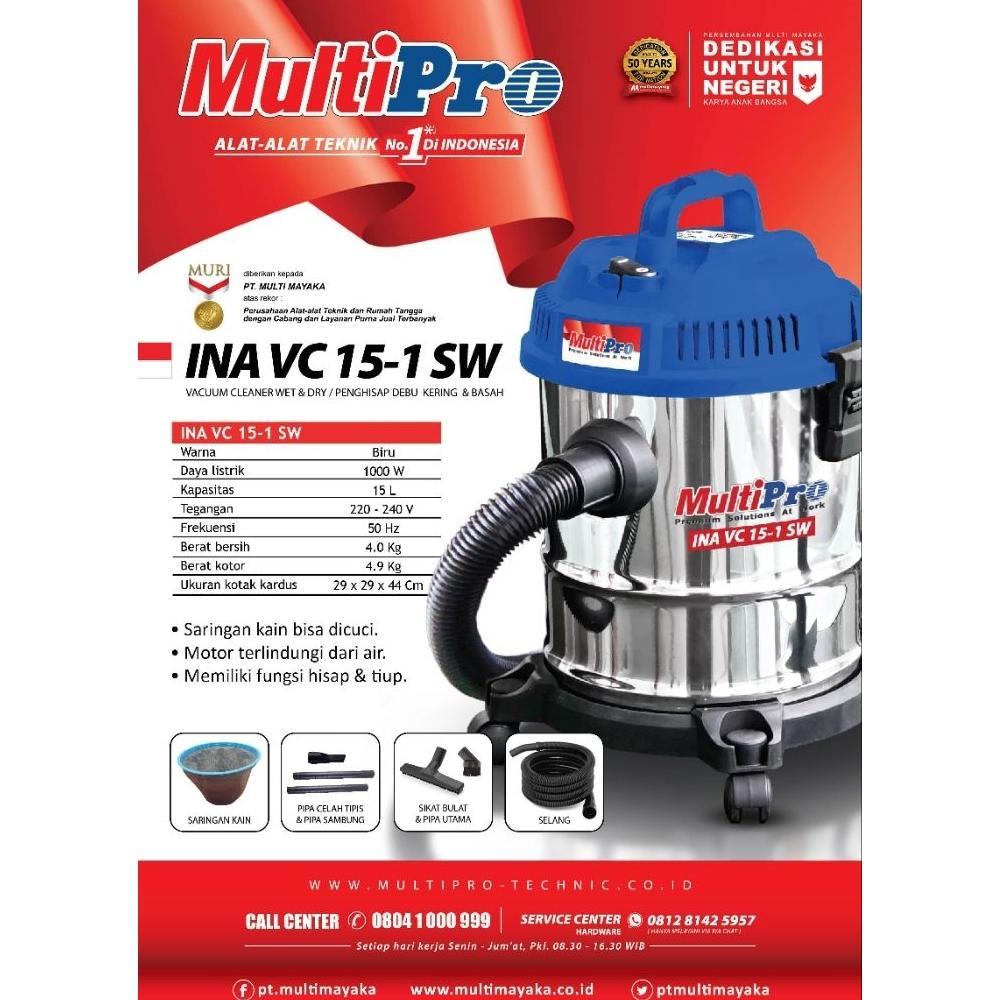 MULTIPRO Vacuum Cleaner 15Liter