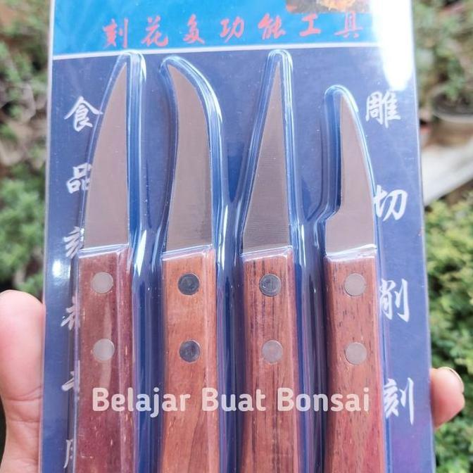 zalva_padigor - Pisau Grafting Okulasi 1 Set 4 Jenis Pisau Bahan Stainless Steel untuk Grafting Tana