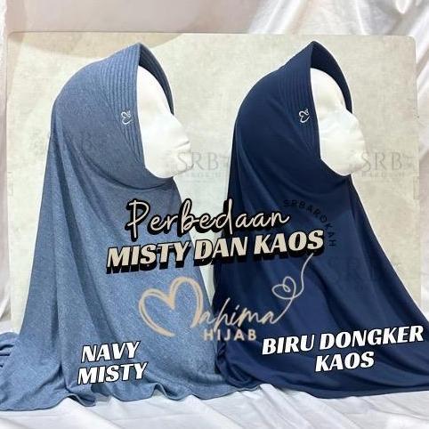 Mahima hijab ped antem bahan misty dan kaos