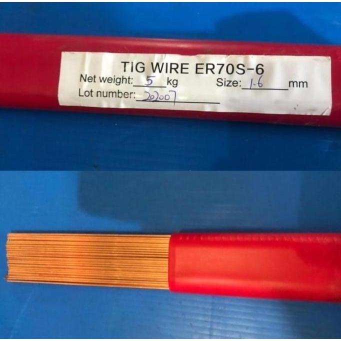 Spesial Tig Rod / Kawat Las Argon Tig Besi Er70S Uk. 1,6Mm
