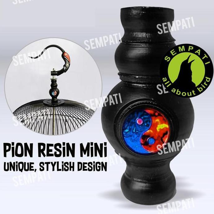 Sempati Pion Resin Mini Pion Sangkar Kotak Kandang Burung Murai Kenari Kacer Pleci Lovebird Pion Gan