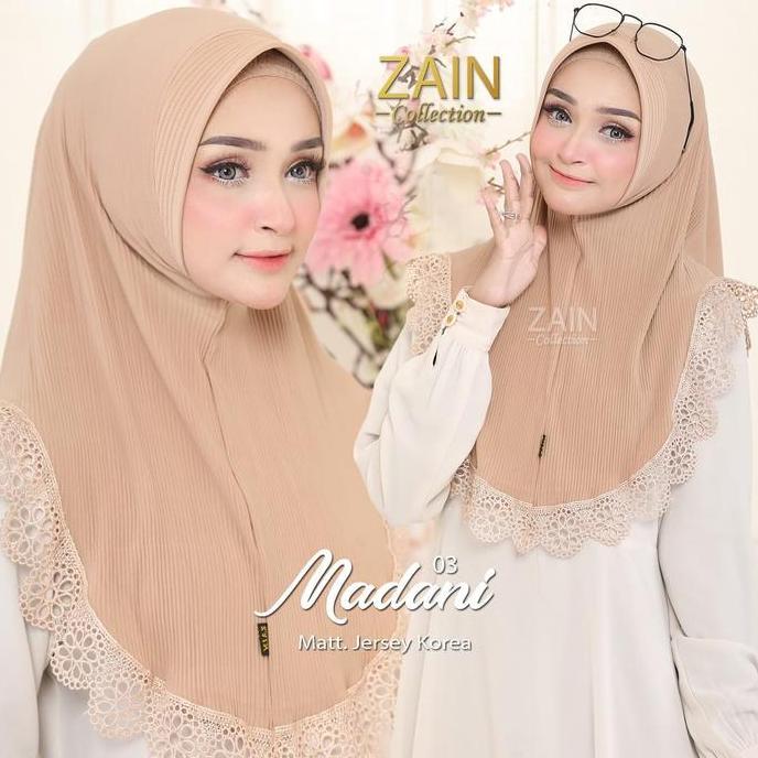 HIJAB PLISKET MADANI 03 ZAIN COLLECTION