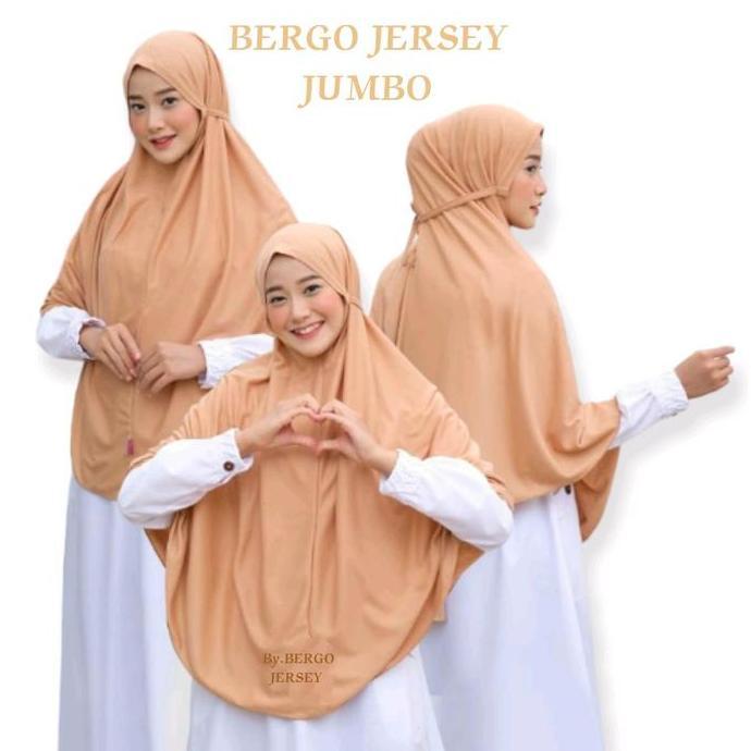 Hijab Bergo Jersey Jumbo Premium XL Panjang