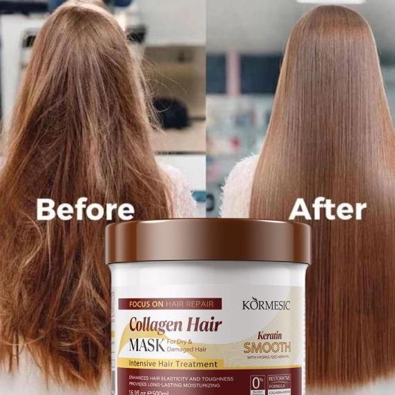 MASULIMSHOP76 - KERATIN HAIR MASK 500GR | SALON HAIR TREATMENT RAMBUT RUSAK & KERING