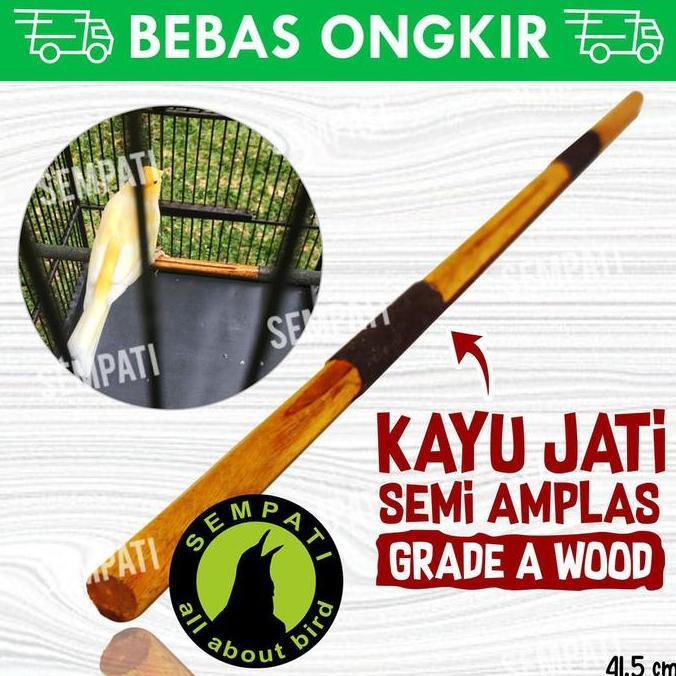 Sempati Tangkringan Sangkar Burung Kenari Kayu Jati Sempati Premium Fighter