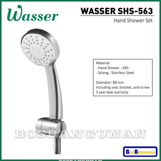 BEBAS ONGKIR - Hand Shower WASSER SHS-563 / Shower Set WASSER SHS 563 / Shower WASSER / Hand Shower 