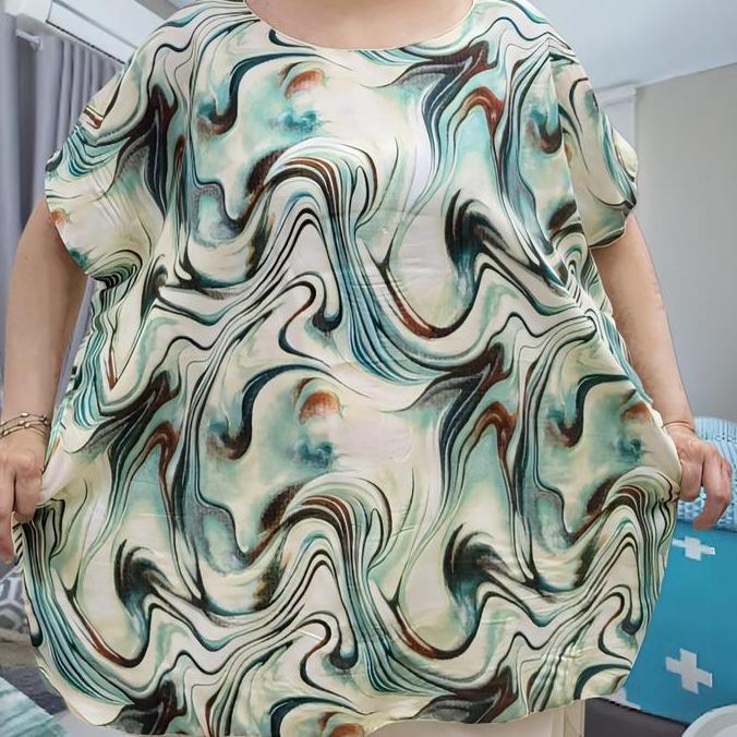 DS219 >> baju santai wanita atasan baju tidur jumbo wanita atasan baby doll jumbo baju big size wani