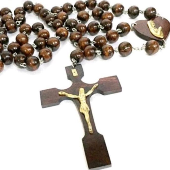 Hiasan Dinding Rosario Dinding Kayu Sono besar