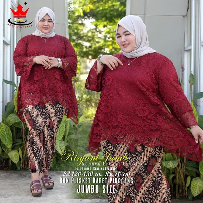 DS345 - Rok Plisket Jumbo / Bawahan Kebaya / Rok Batik Big Size