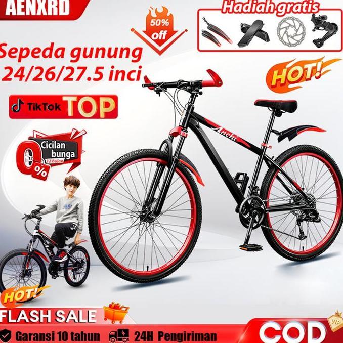Terbaru AnchiReady Stocksepeda Gunung 26 Inci Sepeda Gunung Murah 2.0 Frame Alloy Sepeda Gunung Poly
