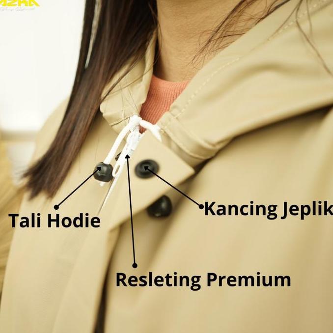 JAS HUJAN Azka Setelan Baju&Celana Bahan PVC Karet Tebal jas  hujan jas  hujan
