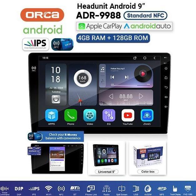 Head Unit Android ORCA NFC Standard Series ADR-9988