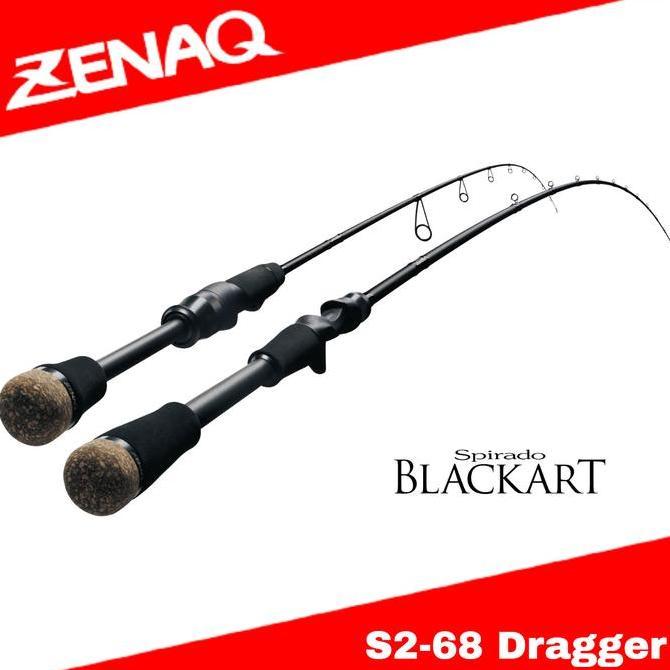 Joran Pancing Zenaq Spinning Rod Spirado Blackart S2-68 Dragger