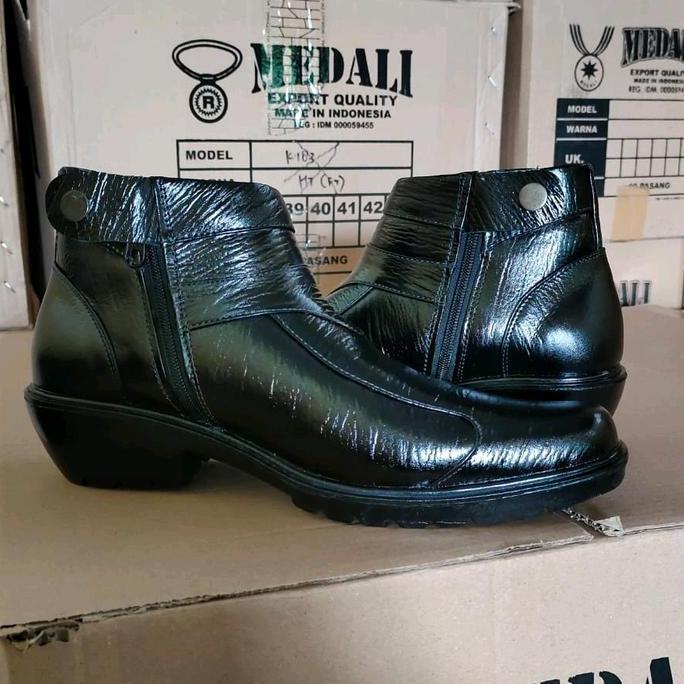 Sepatu Kulit Asli Sepatu Medali Sepatu kerja Sepatu PDH Booth