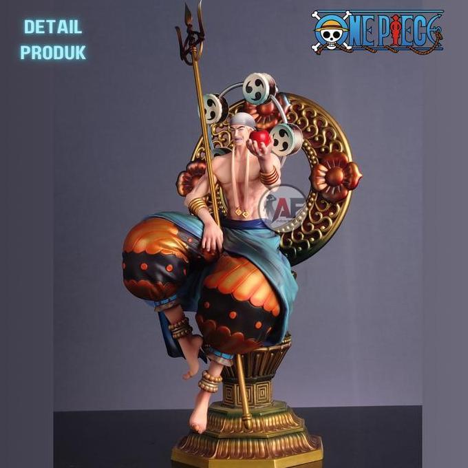 Statue Action Figure One Piece God Enel Sitting POP Studio Design Recast