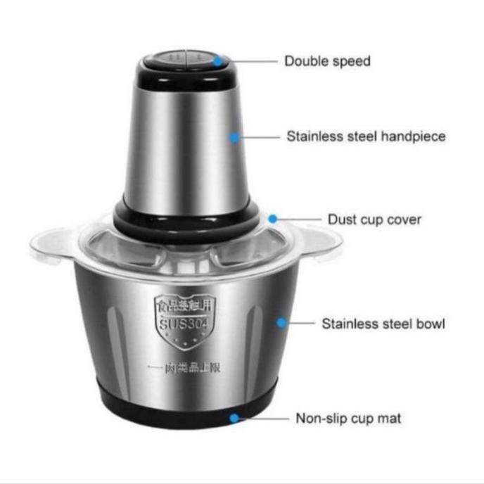 MKC KIMISO Chopper Stainless Blender Daging Serbaguna SQRS 188 & MKC 128