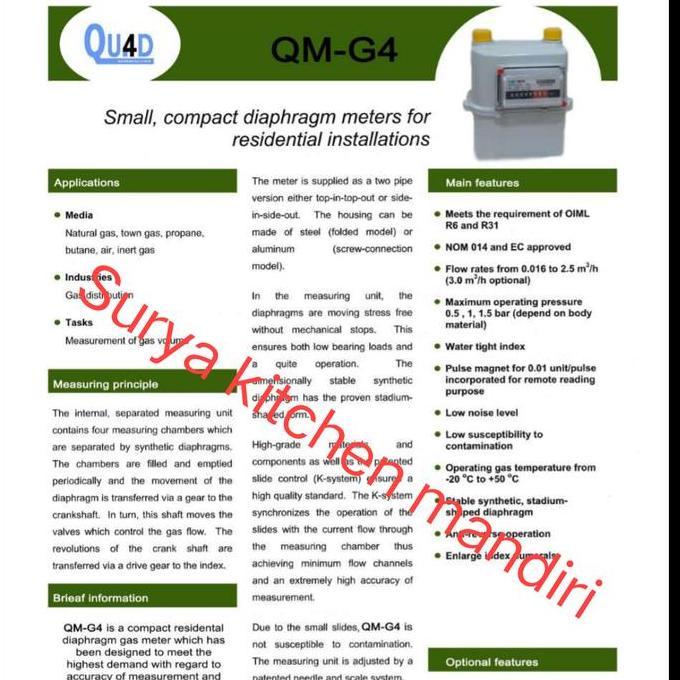 Gas Meter Qu4D Qm - G4