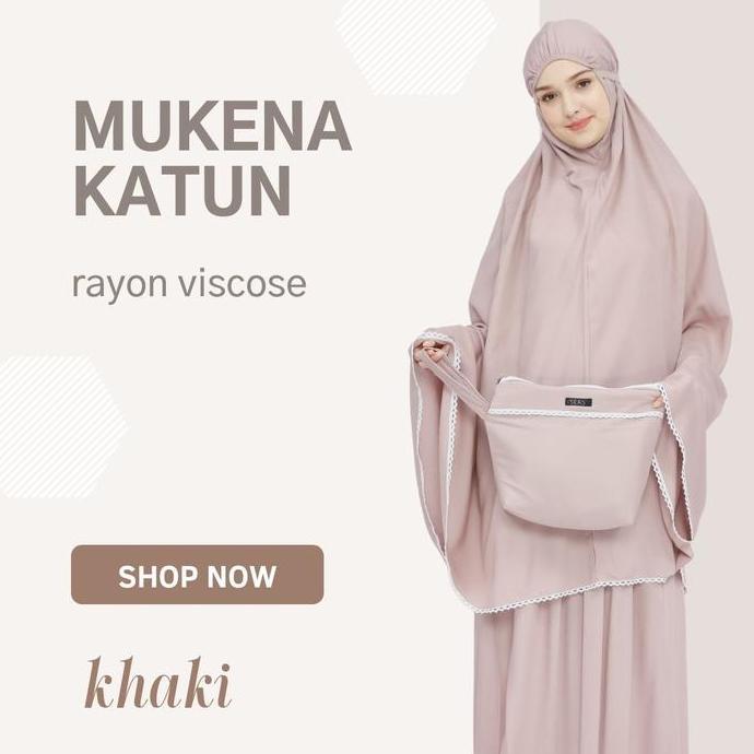 Mukena Dewasa Katun Rayon Viscose Polos Seas Terlaris